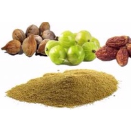 summary triphala powder traditional Ayurvedic medicine churna serbuk suram thripala powder : amla, b
