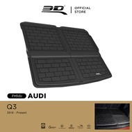 3D Mats ถาดท้ายรถยนต์ AUDI Q3 2021 - 2025 (SUV) พรมกันลื่น พรมกันนํ้า พรมรถยนต์