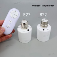 E27 or B22 Remote Control Light Bulb Base Socket Smart Timer Switch Wireless 8m Lamp Holder AC 110V 