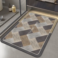 Can Open Tickets [Second Water Absorption] Soft Diatom Mud Floor Mat Toilet Bathroom Anti-Slip Foot 