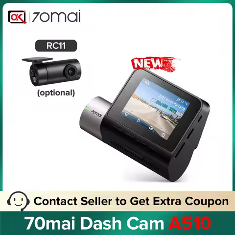 70mai Dash Cam A510 STARVIS2 IMX675 DVR Global 140FOV 1944P HDR ADAS GPS A510 Car Camera 24H Parking