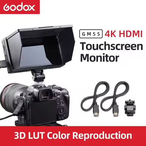 Godox GM55 5.5 Inch GM7S 7 inch 4K Monitor DSLR 3D LUT Touch Screen IPS FHD 1920x1080 Video 4K HDMI 
