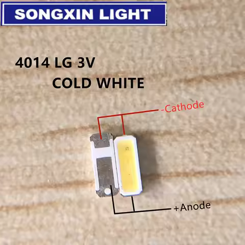 100pcs For LED LCD Backlight TV Application LED Backlight 0.5W 3V 4014 Cool white LED LCD TV Backlig