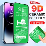 Full Coverage Soft Tempered Glass Ceramic Film Screen Protector for iPhone 15 Pro Max 14 13 12 11 Pro XS Max Mini XR X 6 S 7 8 Plus SE Clear Matte Anti-blue Privacy Screen Protector