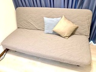 IKEA三人座沙發床(附獨立筒彈簧床墊)
