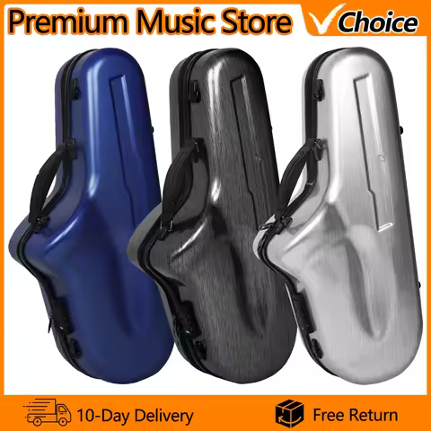Saxophone Storage Case Alto Saxophone Waterproof Compression Resistant Box Sax Double Shoulder Carry