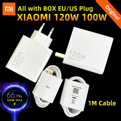 Original Xiaomi 120w 100w Charger Hypercharge Fast Charging Travel Adapter EU Mi 17 15 14 T Pro 13t 
