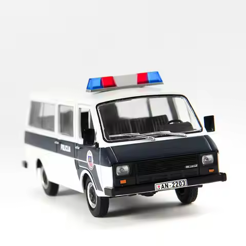 MAK 1/43 Alloy Diecast RAF-22038 Polices Car Russian Raf Car Ambulance Model Vehicles Collectible De