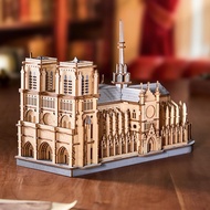 DIY Rowood Paris Cathedral 3D Wooden Puzzle TG511