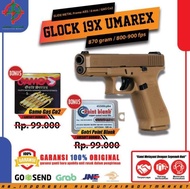 Kualitas Terjamin Glock 19X Umarex Tan Upgrade Bonus Gas 5 Botol Dan Gotri 300 Butir