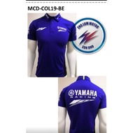 Yamaha T-shirt Collar and No Collar (Blue/Black Racing)