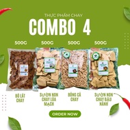 Vegetarian barley short ribs - Vegetarian fish balls - Vegetarian beef slices - Vegetarian soy short