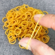 New 500pcs Yellow O-Rings Rubber Bands 1CM/0.4inch Elastic Rubber Rings Stretchable Latex Rings Supp