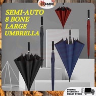 SEMI-AUTO EXTRA LARGE UMBRELLA 135CM 8 BONE OVERSIZE UMBRELLA BIG SIZE PAYUNG LIPAT BESAR PAYUNG SUN