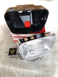 REFLEKTOR LAMPU DEPAN RX KING NEW OVAL LENGKAP BATOK RING ORI YAMAHA GENUINE PART HEADLIGHT UNIT