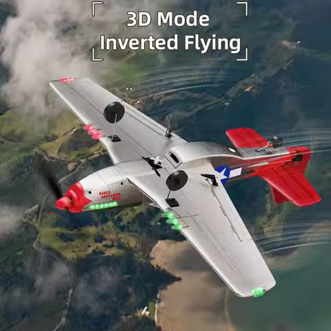 453MM Pre-Assembled P51 Mustang Remote Control Airplane Aircraft Combat Xpilot Stabilization Aerobat