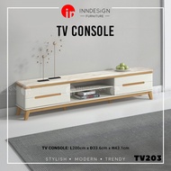 [LOCAL SELLER] TV203 Marble Top TV Console With Drawer / TV Cabinet