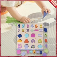 [Lszzx] Wooden Number Puzzle Toy Preschool Learning Puzzle for Gifts Girls and Boys