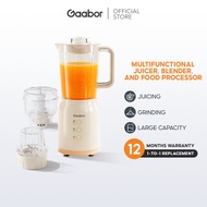 【New】Gaabor 3 in 1 Blender Food Processor Multi-functional Juicer Meat Grinder and Chopper