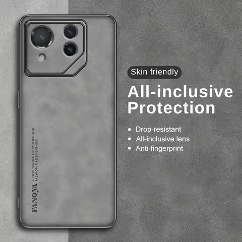 Luxury Leather Phone Case For Asus ROG Phone 9 8 Pro 9Pro matte Skin Shockproof Soft Back Cover For 