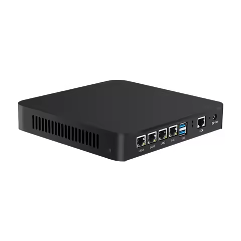 Mini PC X86 Firewall Intel Celeron J6412 J4125 Windows Linux Pfsense OpenWrt 4x 2.5G Ethernet 2x SIM