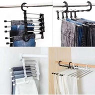 5-in-1 Stainless Steel Pants Hanger 5-in-1 Stainless Steel Pants Hanger 5-Tier Folding Hanger/