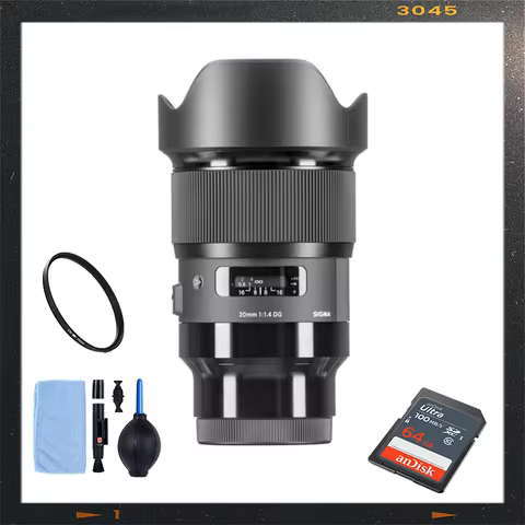 Sigma 20mm f/1.4 DG HSM Art Lens for Sony E Full Frame Wide Angle Prime Digital SLR Camera Lens
