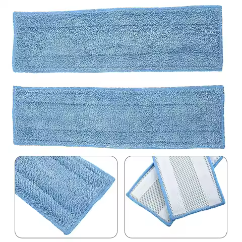 2PCS Washable Reusable Microfibre Mop Cloths For Moppy Steam Engine