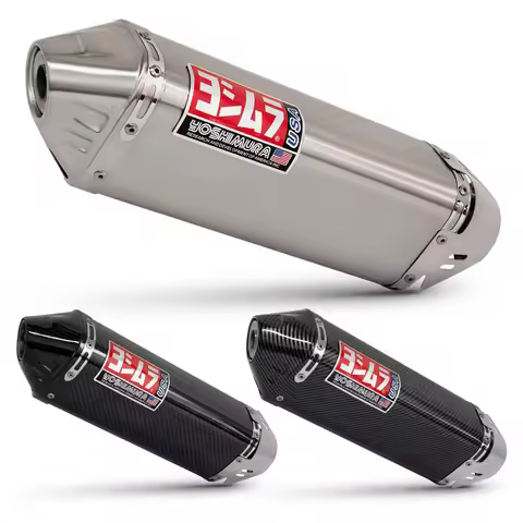 Yoshimura GP Modified Motorcycle Exhaust Pipe 51mm Universal Carbon Fiber Muffler Slip-On Moto Acces
