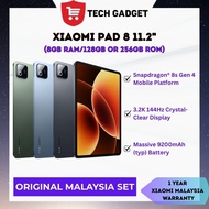 Xiaomi Pad 8 11.2" [8GB RAM+128GB/256GB ROM] Wifi Only Snapdragon 8s Gen 4 Mobile Platform