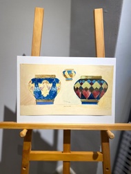 19th century德國瓷器設計手稿 - Vintage Draft - 古董