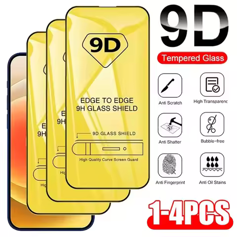 9D Tempered Glass For Xiaomi Redmi Note 13 Pro 12 11 10 9 Redmi 13C 12C 9A 9C 10C 10A Poco X6 Pro M6