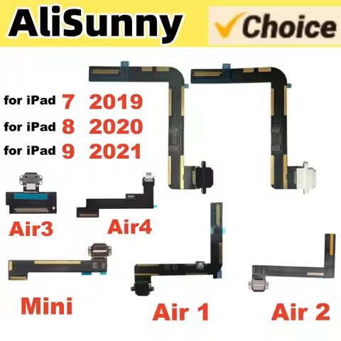 AliSunny Charging Flex Cable for iPad 7 8 9 Mini 2 3 4 for iPad 5 6 Air Pro 11 Charger USB Port Dock