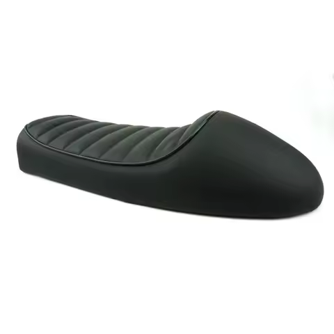 SAFFEN Black Motorcycle Retro Seat Vintage Hump Seat Cafe Racer Saddle Scramble Flat pan GN CB350 CB