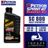 Petron Sprint 4T SC 800 Scooter Oil Fully Synthetic SAE 5W40 { 1L and 800ml }