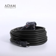   ADAM 戶外延長2pin三插動力線5M (黑) 2孔延長線