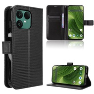 Fashion Diamond Flip Cover Fairphone 6 5G Wallet Case Lanyard PU Leather Casing Card Slots