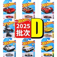 Hot Wheels Small Car 2025D Batch Tesla Motorcycle Cadillac Alloy Car Children Boy Toy Car