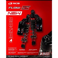 RCB DUAL ABSORBER FLOW-S ADV160 395MM NVX/NMAX155 305MM GOLD/BLACK RED