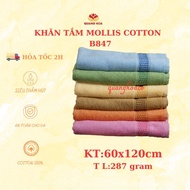 Large Mollis bath towel made of 100% cotton B847 60x120 cm -