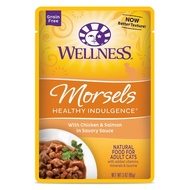 Wellness Healthy Indulgence Morsels Chicken & Salmon In Sauce Grain-Free Pouch Cat Food 3oz