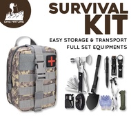 Camping Survival Kit Axe & Shovel Camping Military Equipment Emergency Bagpack Complete Set Preppers