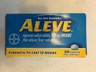 Aleve, Pain Reliever/Fever Reducer 220 mg Tablets, 50 Count