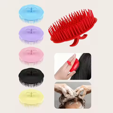 1 shampoo brush, scalp massage brush, dandruff cleaning brush