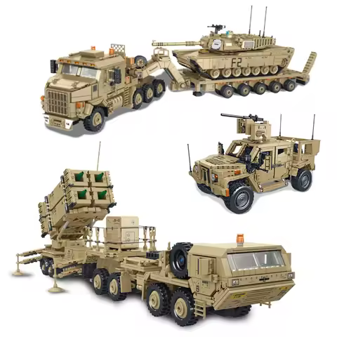 WWW2 US Military Series M983 Missile vehicle M10170 Tank Transport Vehicle JLTV Armored Vehicle Diff