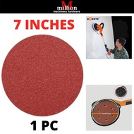 (1pc) 7 Inches 7" Velcro Round Sandpaper Sand Paper Disk Sand Sheets Grit 40-320 Hook and Loop Sandi