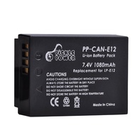 1080mAh LP-E12 Baery for Canon EOS M, M10, M50, M100, 100D, Kiss 7, Rebel SL1, Baery Box Case for LPE12