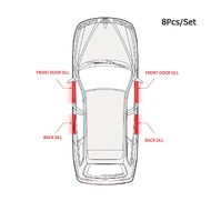 ใหม่คาร์บอนไฟเบอร์สติกเกอร์รถประตูรถ Anti Scratch ป้องกันฟิล์มสำหรับ Toyota Corolla Yaris Rav4 Avensis Auris Camry Sequoia Chr