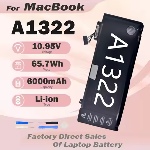 A1322 A1278 Laptop Battery Replacement For Apple MacBook Pro 13" (Mid 2009 2010 2011 2012）MB991LL/A 