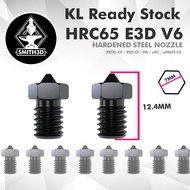 HRC65 E3D V6 Hardened Steel Nozzle Replacement Nozzle for Creality Ender 3 3D Printer E3D V6 Nozzle 